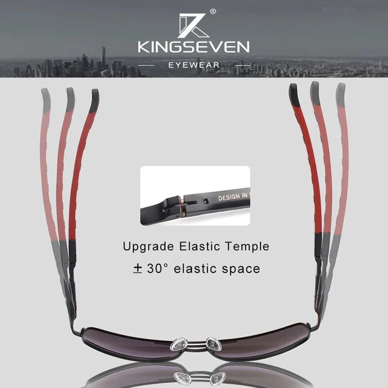 New Fashion Men’S Sunglasses High Quality Aluminum Luxury Retro Functional Glasses Women Pilot Accessory Eyewear