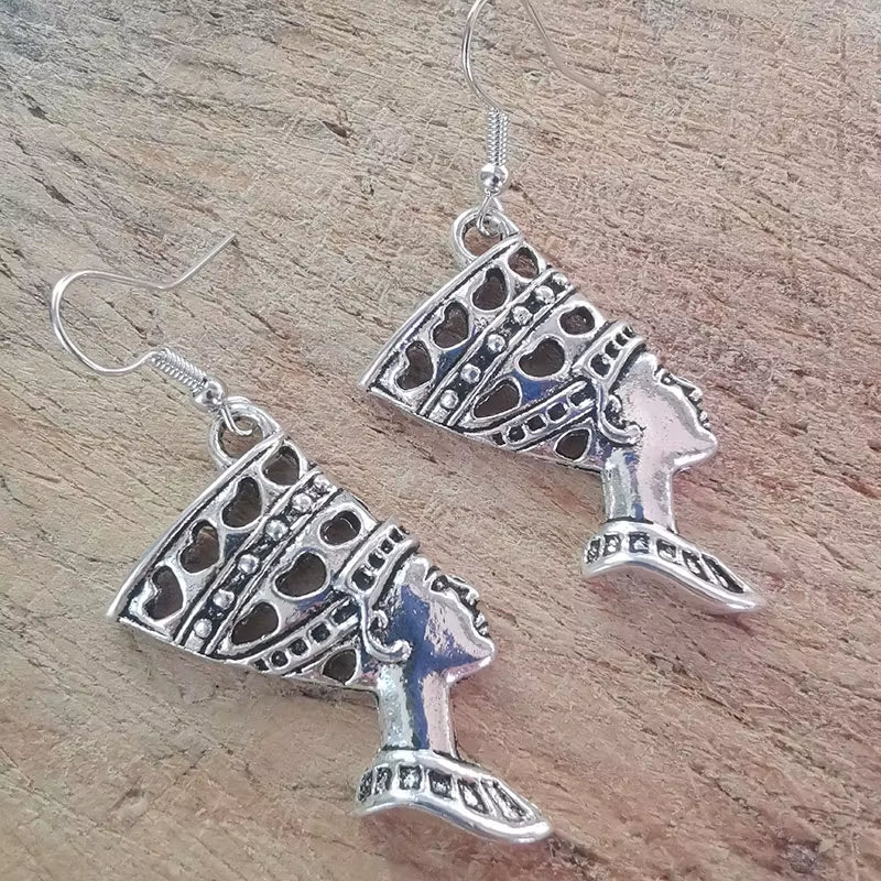 Nefertiti Drop Dangle Earrings for Women Vintage Sexy Egyptian Goth Aesthetic Mandarin Women'S Jewelry Accessories