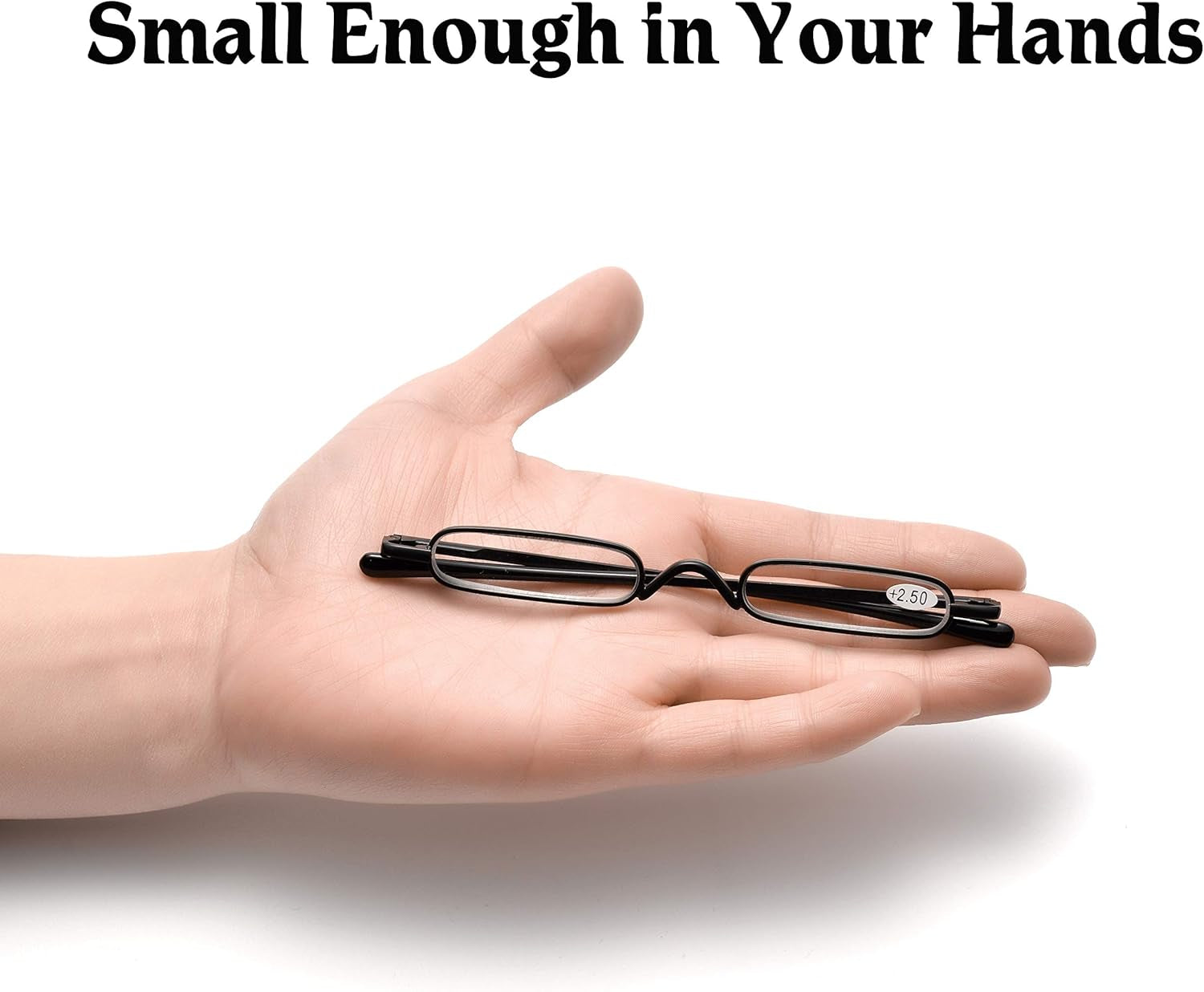 Lightweight Portable Mini Reading Glasses with Pen Clip Tube Case