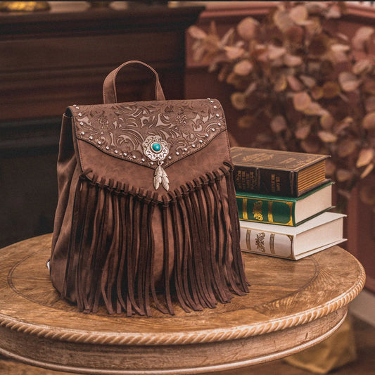 Celela Original Designer Backpacks Vintage Messenger Bag Female Large Capacity Tassel Shoulder Ladies Bags Westerntrend Purses