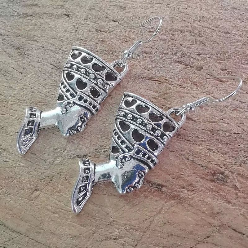 Nefertiti Drop Dangle Earrings for Women Vintage Sexy Egyptian Goth Aesthetic Mandarin Women'S Jewelry Accessories