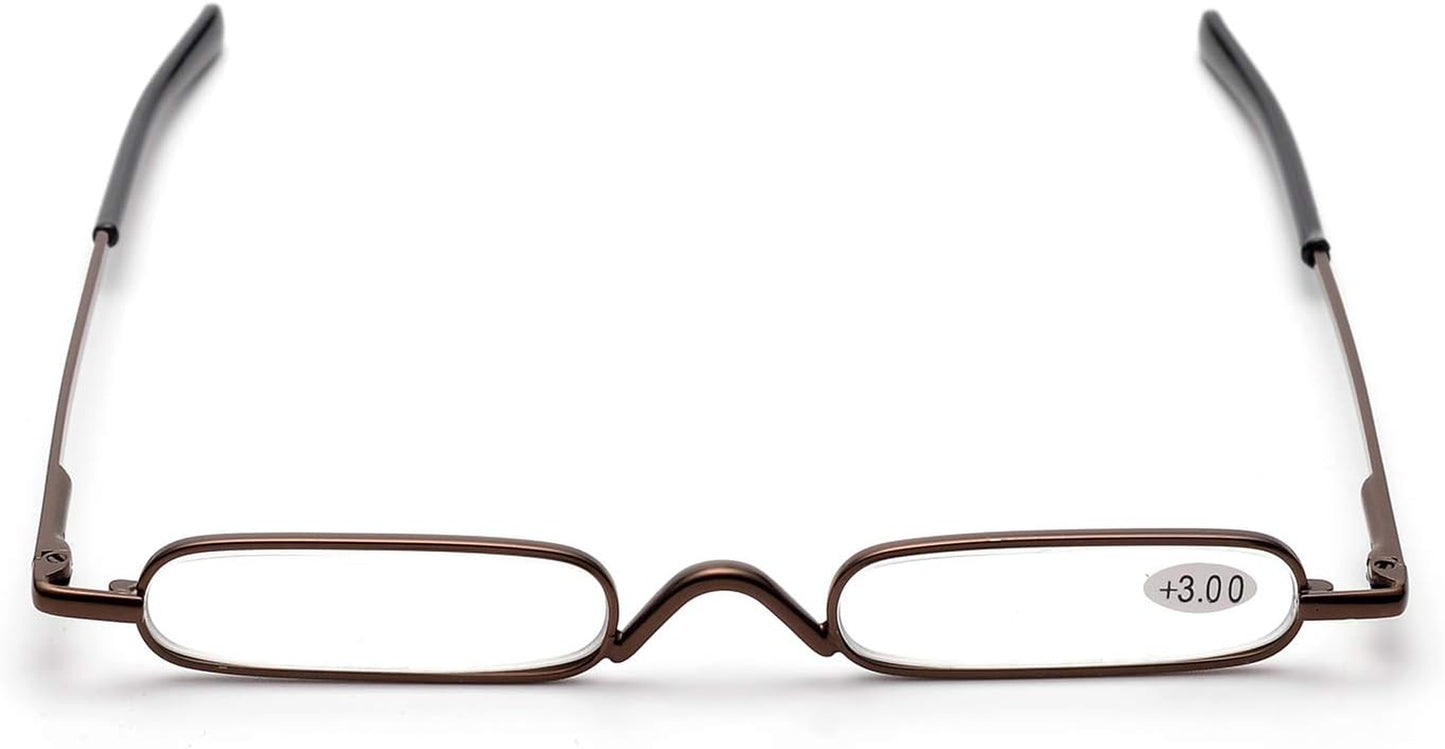 Lightweight Portable Mini Reading Glasses with Pen Clip Tube Case