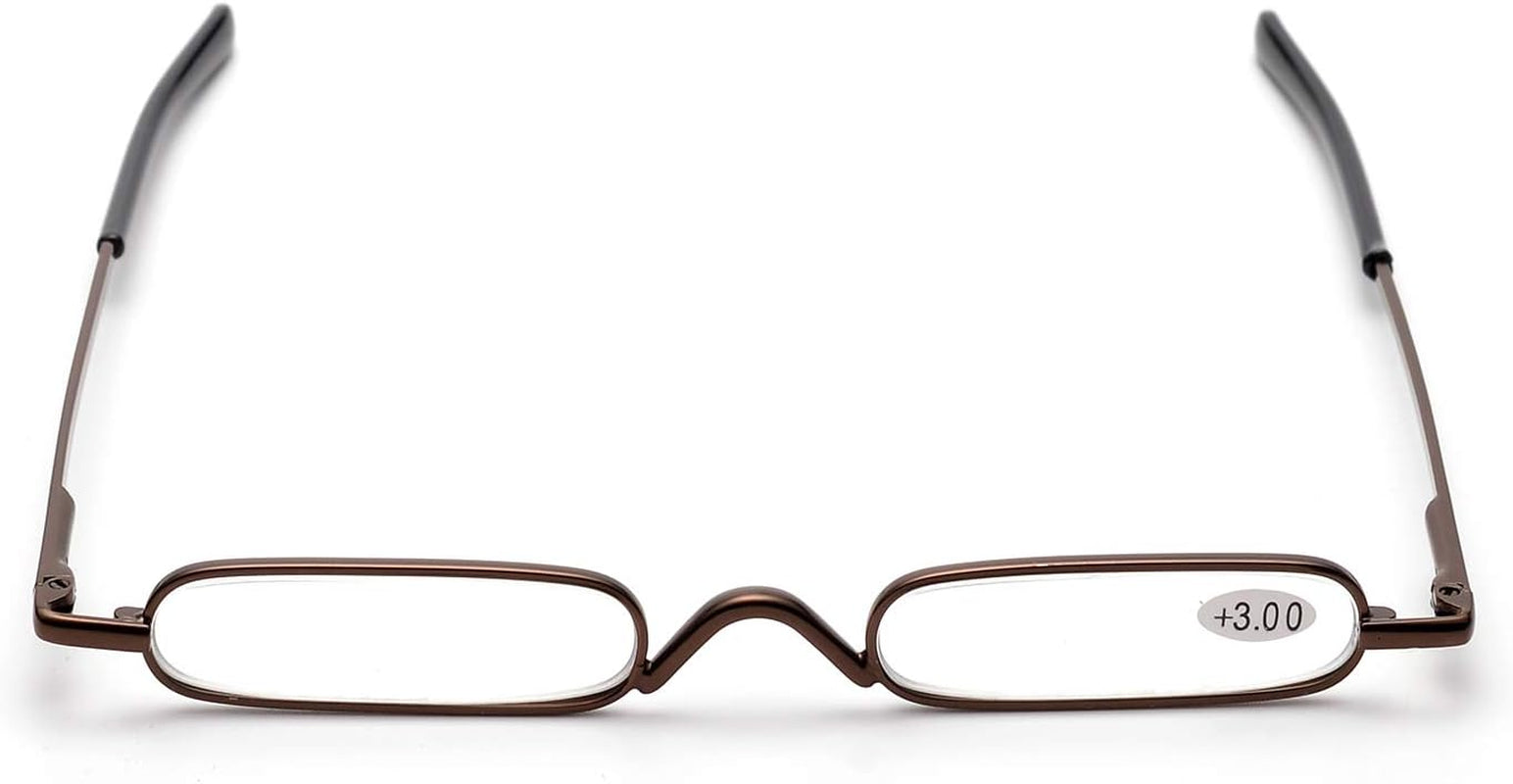 Lightweight Portable Mini Reading Glasses with Pen Clip Tube Case