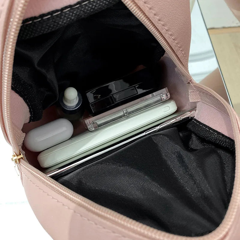 Women'S Bag 2024 Ladies Bags Double Pocket Embroidered Fashionable Small Book Bag Women'S Shoulder Bag