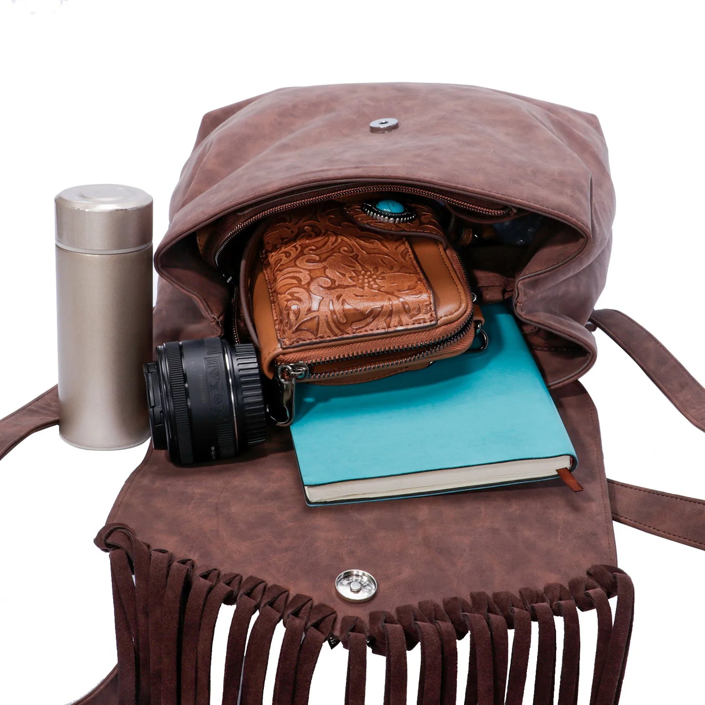 Celela Original Designer Backpacks Vintage Messenger Bag Female Large Capacity Tassel Shoulder Ladies Bags Westerntrend Purses