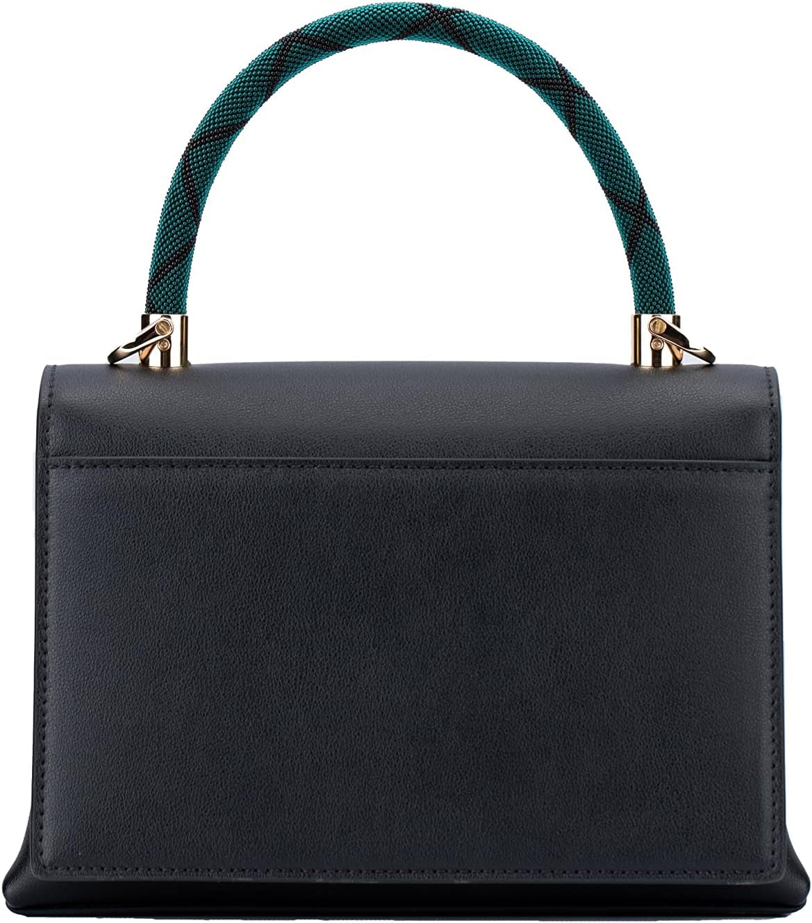 Women's Top Layer Leather Crossbody Handbag - Elegant One-Shoulder Design for Professional Use (LW002) - Black