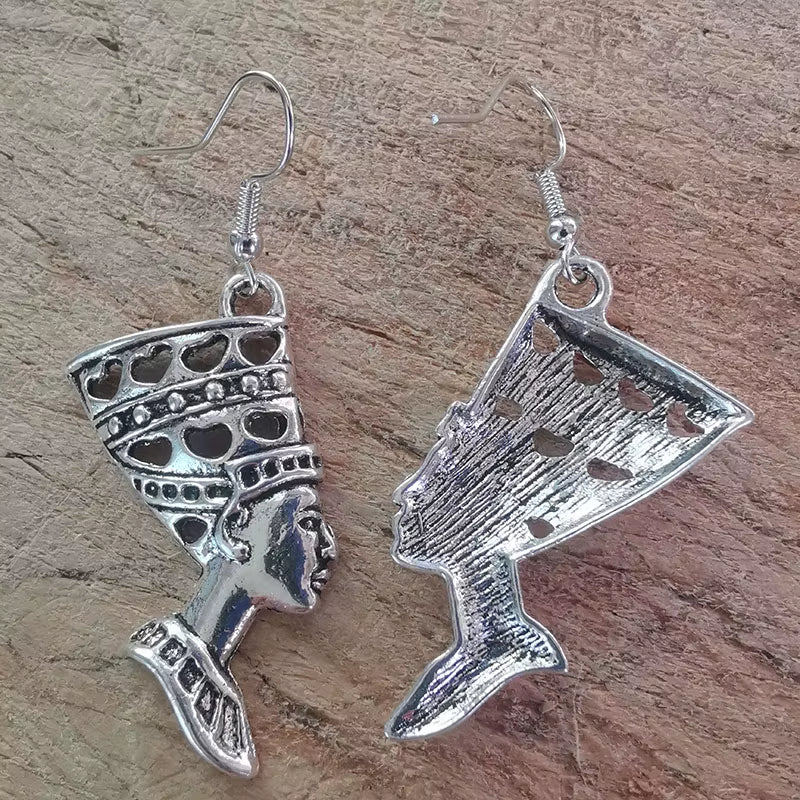 Nefertiti Drop Dangle Earrings for Women Vintage Sexy Egyptian Goth Aesthetic Mandarin Women'S Jewelry Accessories