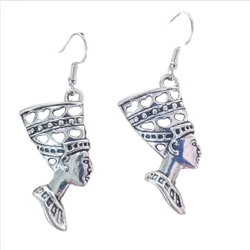 Nefertiti Drop Dangle Earrings for Women Vintage Sexy Egyptian Goth Aesthetic Mandarin Women'S Jewelry Accessories