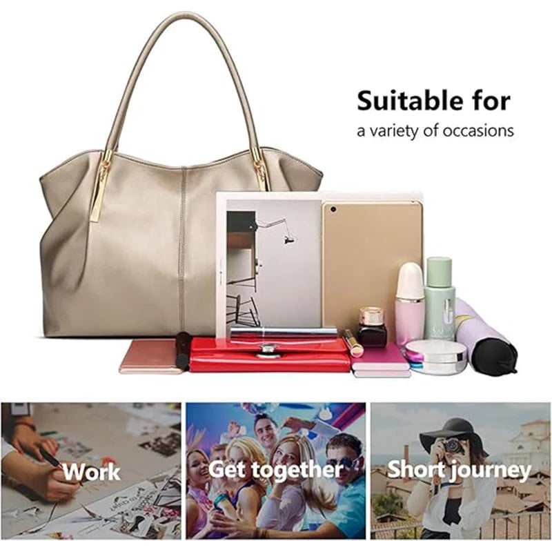 Women Tote Bag, Large Leather Shoulder Bag