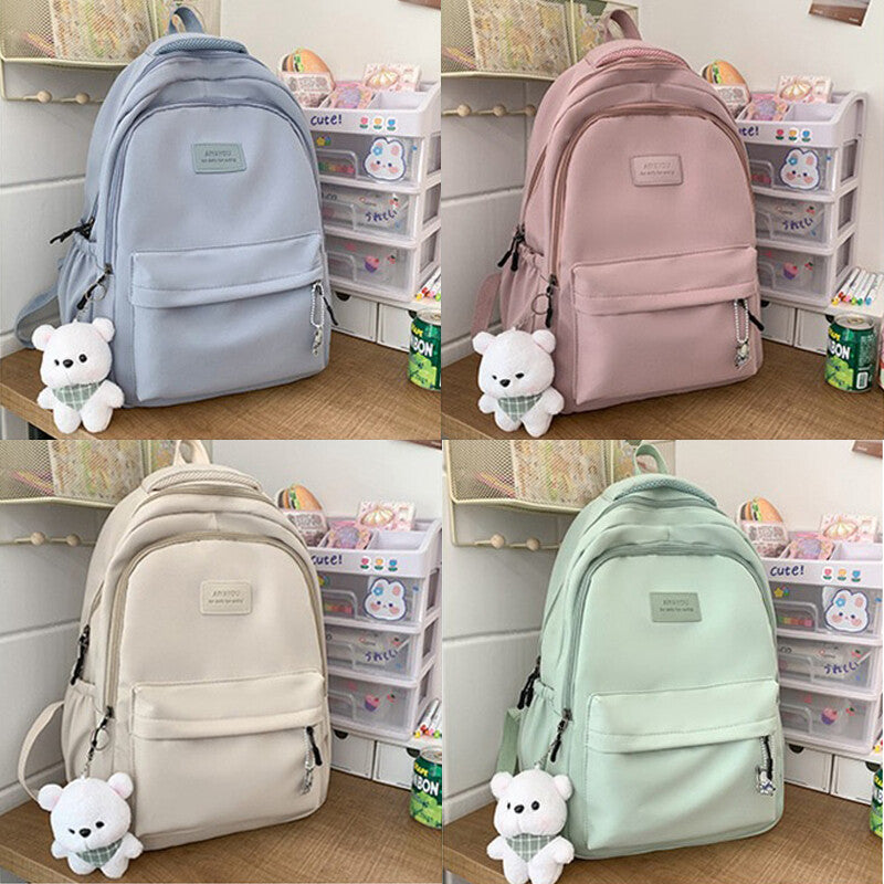 Women Nylon Cute Backpack Student College School Bag Backpack Ladies Bags