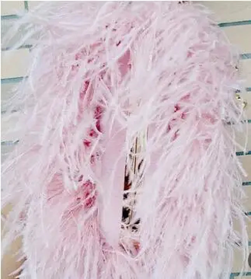 Women Bags Handbags Famous Brands Ostrich Feather Clutch Luxury Handbags Women Bags Designer Chain Evening Party Clutch Bag