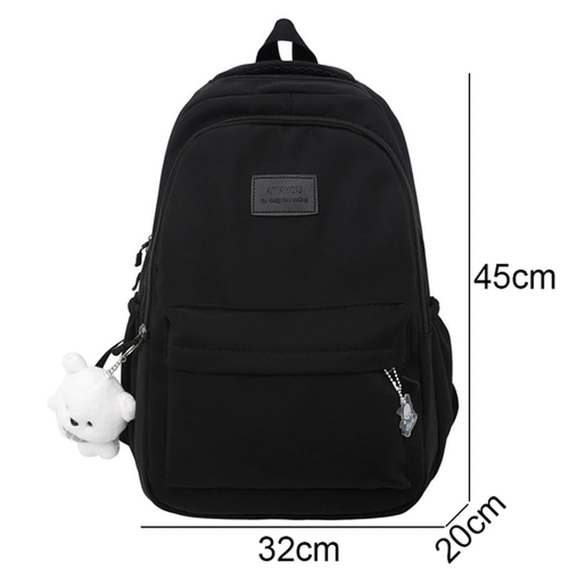 Women Nylon Cute Backpack Student College School Bag Backpack Ladies Bags