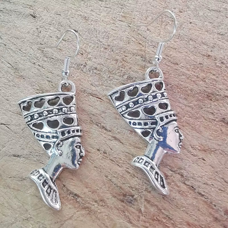 Nefertiti Drop Dangle Earrings for Women Vintage Sexy Egyptian Goth Aesthetic Mandarin Women'S Jewelry Accessories