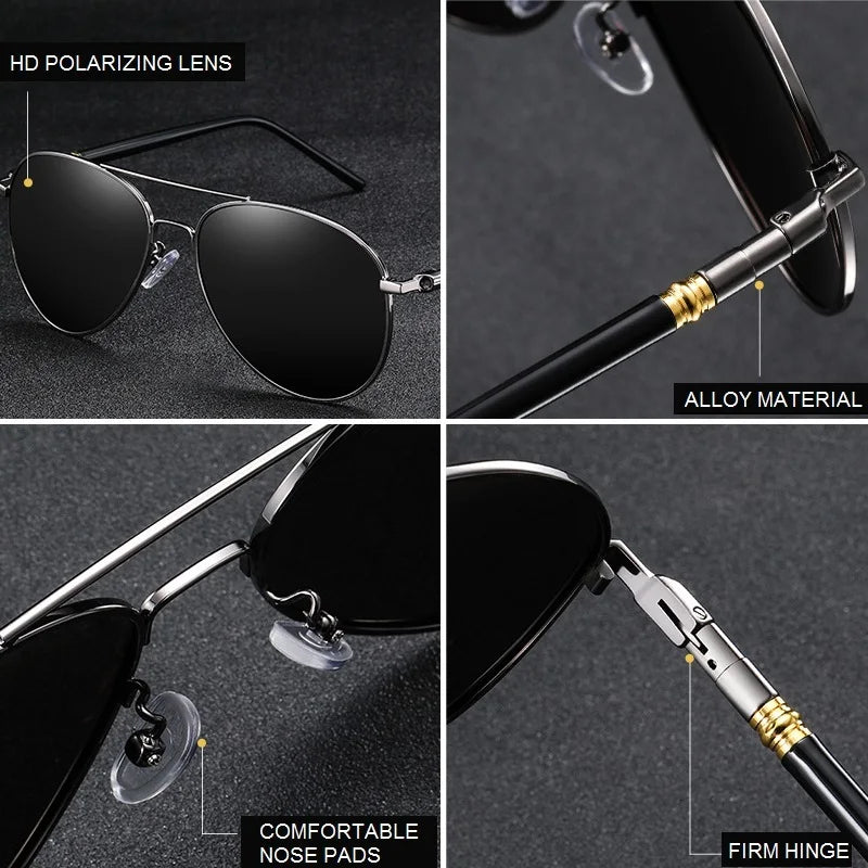 Classic Men Women Polarized Sunglasses Men'S Driving Sun Glasses Pilot Brand Designer Vintage Shades Male Fashing Goggles UV400