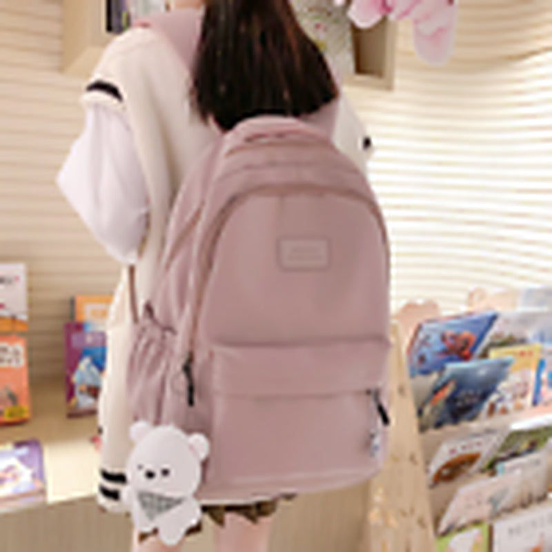 Women Nylon Cute Backpack Student College School Bag Backpack Ladies Bags